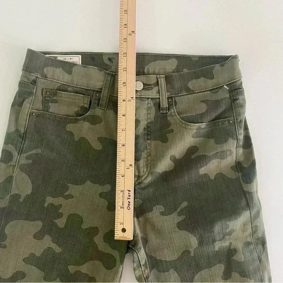 NWOT! Gap Womans True SKINNY Ankle HIGH RISE Jeans sz29 CAMO Denim Army Green 8 - Picture 4 of 9